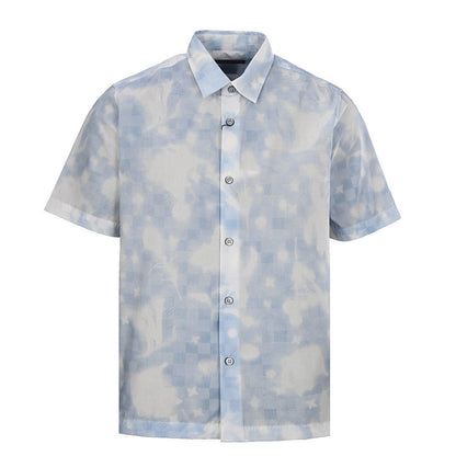 Louis Vuitton Overprinted Logo Short-Sleeve Shirt