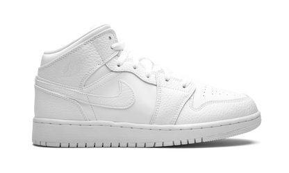 Air Jordan 1 Mid GS "Triple White" 554725 130