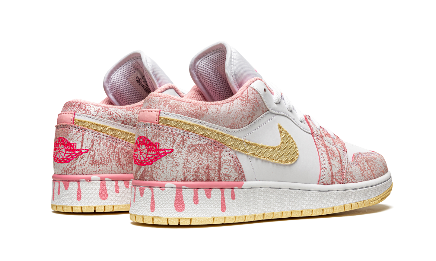 Air Jordan 1 Low SE GS "Paint Drip" CW7104 601