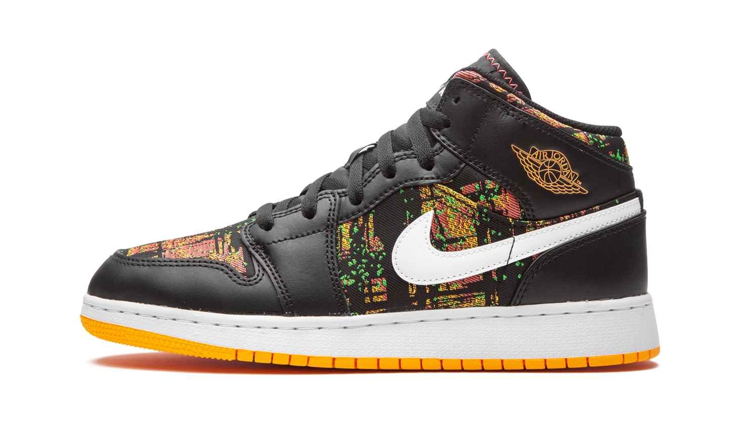 Air Jordan 1 Mid GS "Black / Laser Orange"