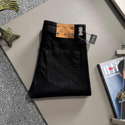 Louis Vuitton Logo-Embroidered Jeans