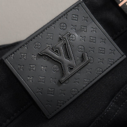 Louis Vuitton Logo-Embroidered Jeans
