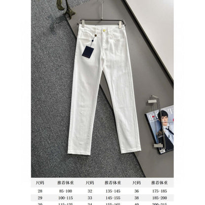 Louis Vuitton Logo-Embroidered Jeans