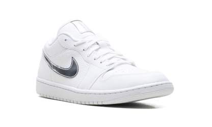 Womens Air Jordan 1 Low SE "White Metallic Silver'" IQ9381 100