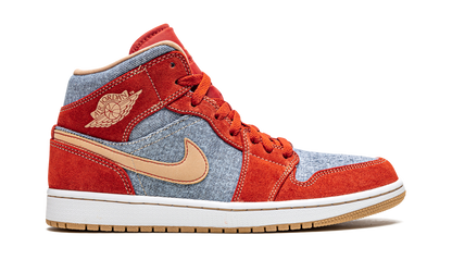 Air Jordan 1 Mid SE "Denim Red Suede" DM4352 600