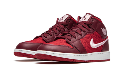 Air Jordan 1 Mid SE GS "Red Quilt" AV5174 600
