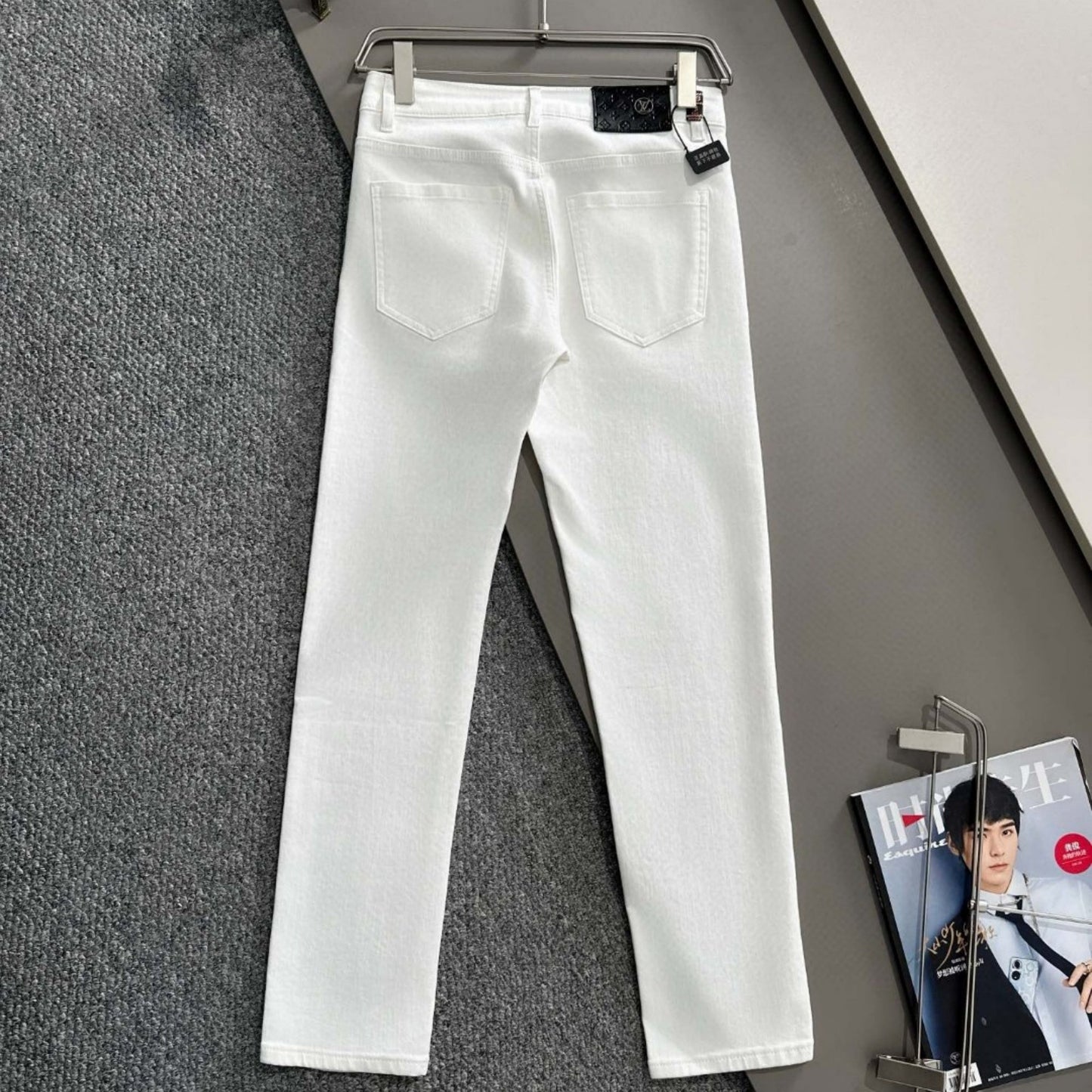 Louis Vuitton Logo-Embroidered Jeans