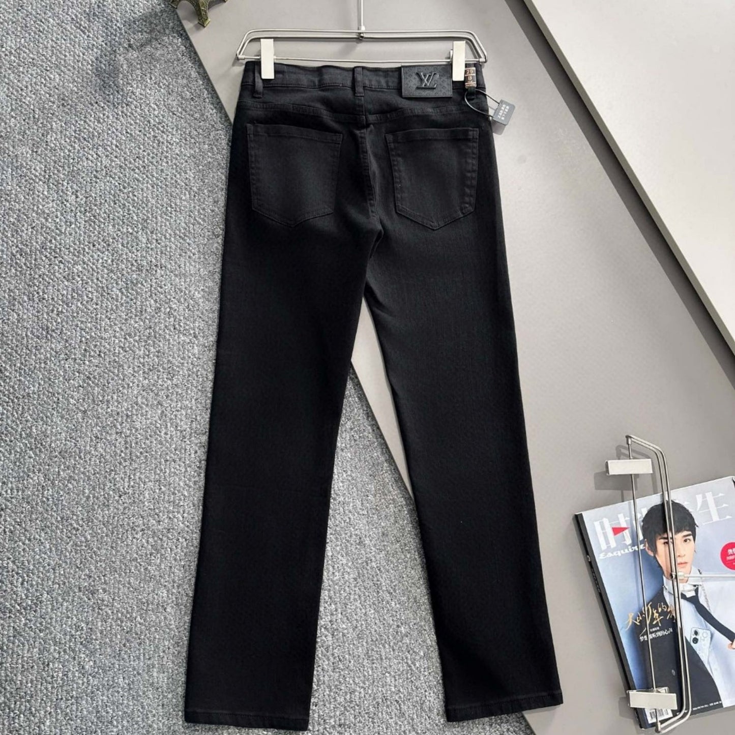 Louis Vuitton Logo-Embroidered Jeans
