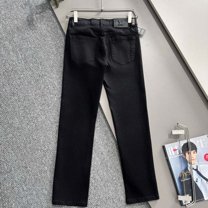 Louis Vuitton Logo-Embroidered Jeans