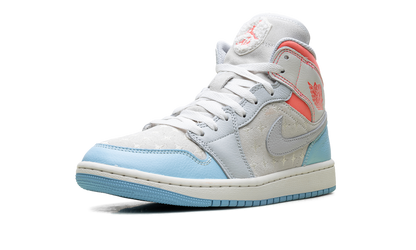 Air Jordan 1 Mid WMNS "White/Light Blue/Pink" IM7420 133