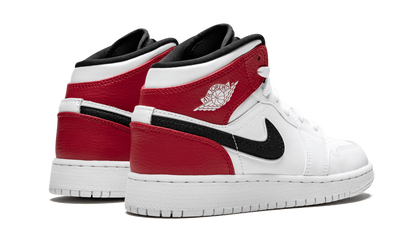 Air Jordan 1 Mid GS "White Black Gym Red" 554725 116