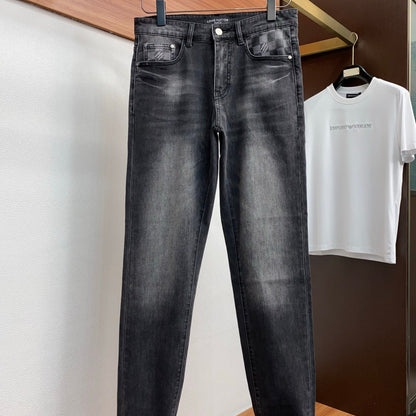 Louis Vuitton Logo-Embroidered Jeans