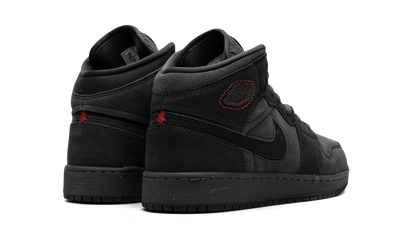 Air Jordan 1 Mid GS "BLACK SUEDE" FQ7742 001