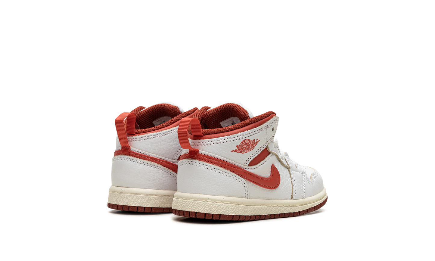 Air Jordan 1 Mid SE TD "White Dune Red" FJ3466 160