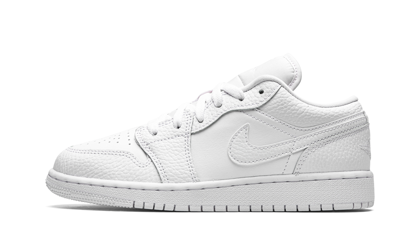 Air Jordan 1 Low GS "Triple White" 553560 130