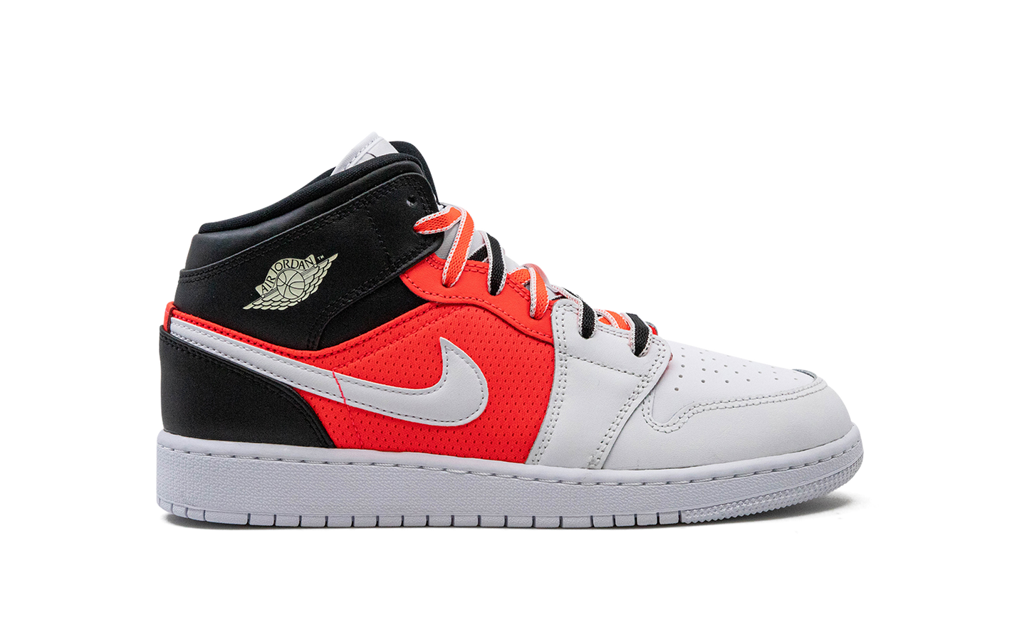 Air Jordan 1 Mid SE GS "White Infrared" FB4417 016