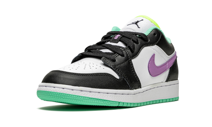 Air Jordan 1 Low GS "Black / Violet Shock / Green Glow" 553560 151
