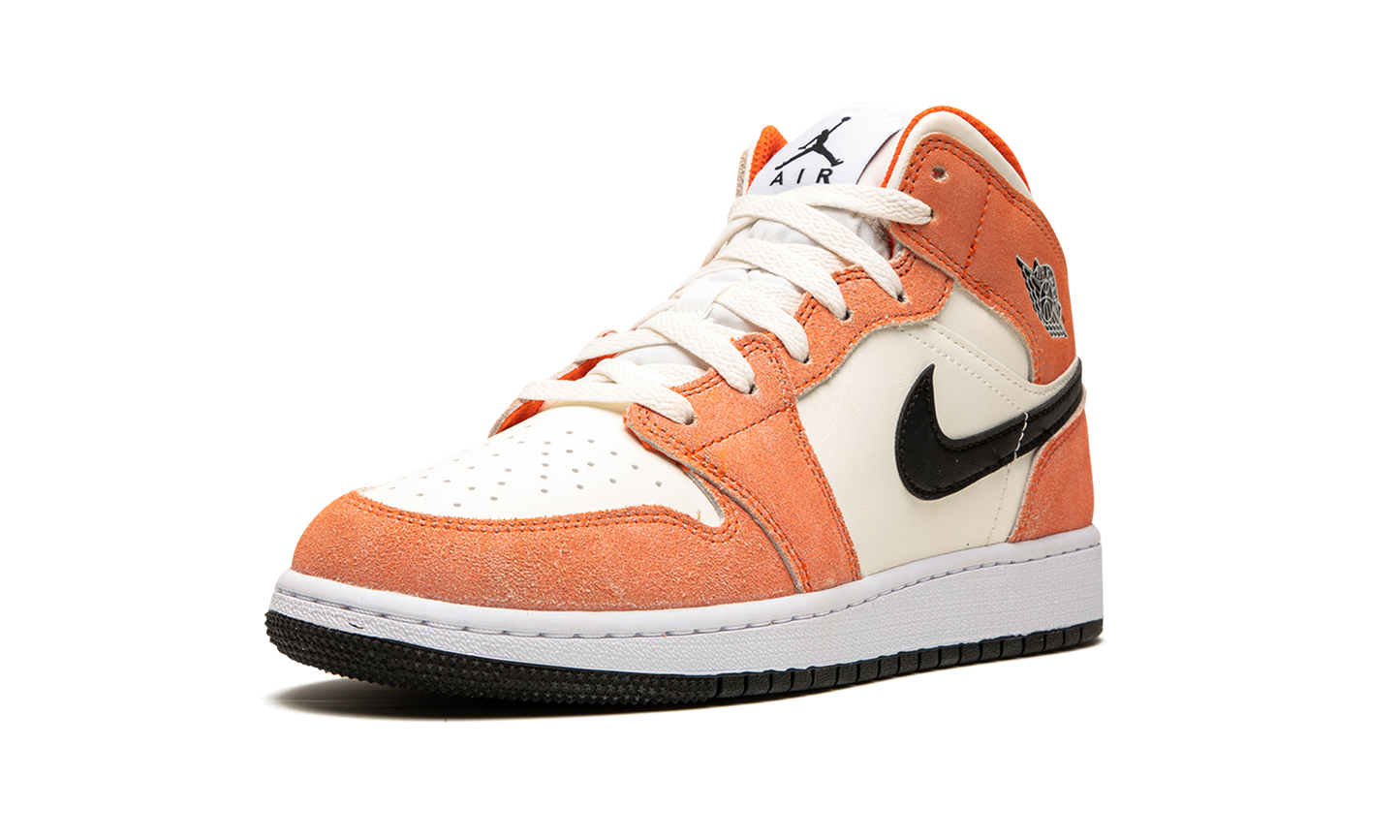 Air Jordan 1 Mid SE GS "Orange Suede" DV1336 800