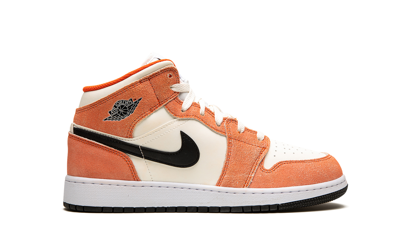 Air Jordan 1 Mid SE GS "Orange Suede" DV1336 800