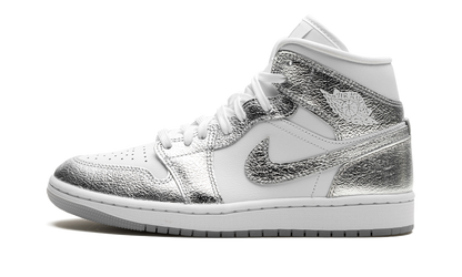 Air Jordan 1 Mid SE WMNS "Metallic Silver" FN5031 100