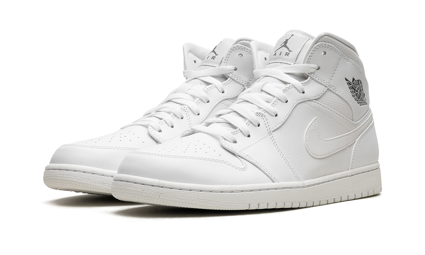 Air Jordan 1 Mid "White / Cool Grey" 554724 102