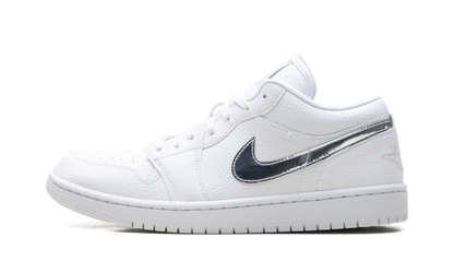 Womens Air Jordan 1 Low SE "White Metallic Silver'" IQ9381 100