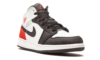 Air Jordan 1 Mid SE GS "Red / Grey / Black Toe" BQ6931 100
