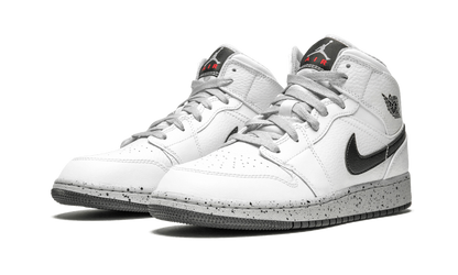 Air Jordan 1 Mid GS "White Cement" 554725 115
