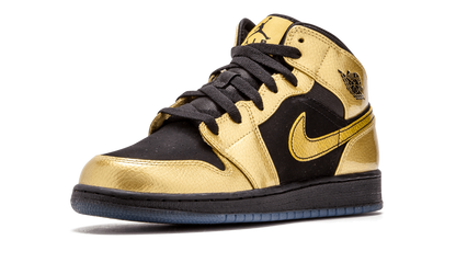 Air Jordan 1 Mid GS "Metallic Gold Coin" 555112 905