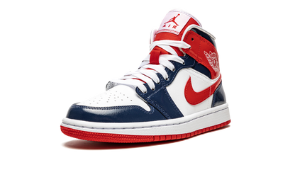 AIR JORDAN 1 MID WMNS "Patent Leather Navy / White / Red" DJ5984 400