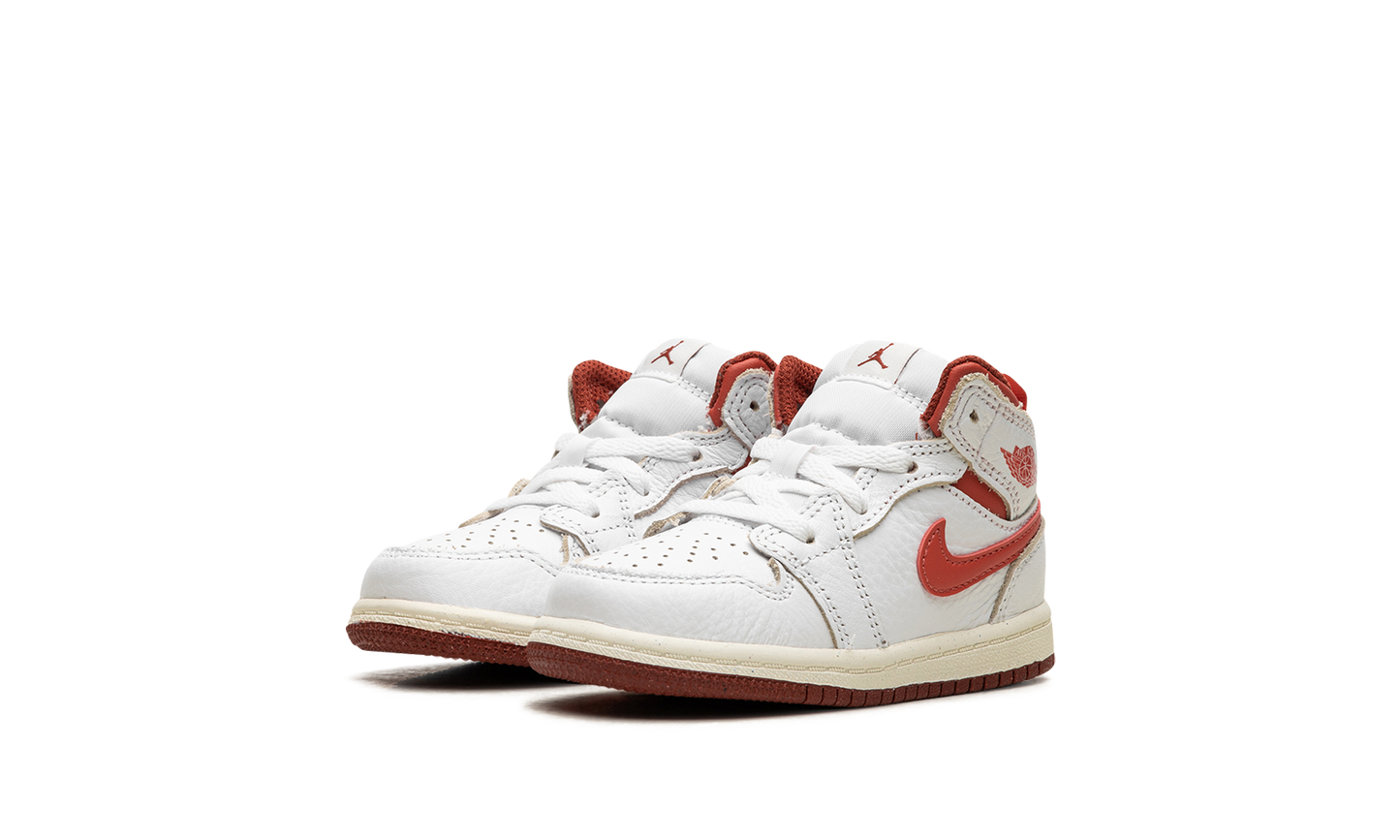 Air Jordan 1 Mid SE TD "White Dune Red" FJ3466 160