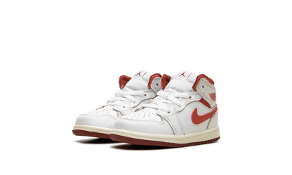 Air Jordan 1 Mid SE TD "White Dune Red" FJ3466 160
