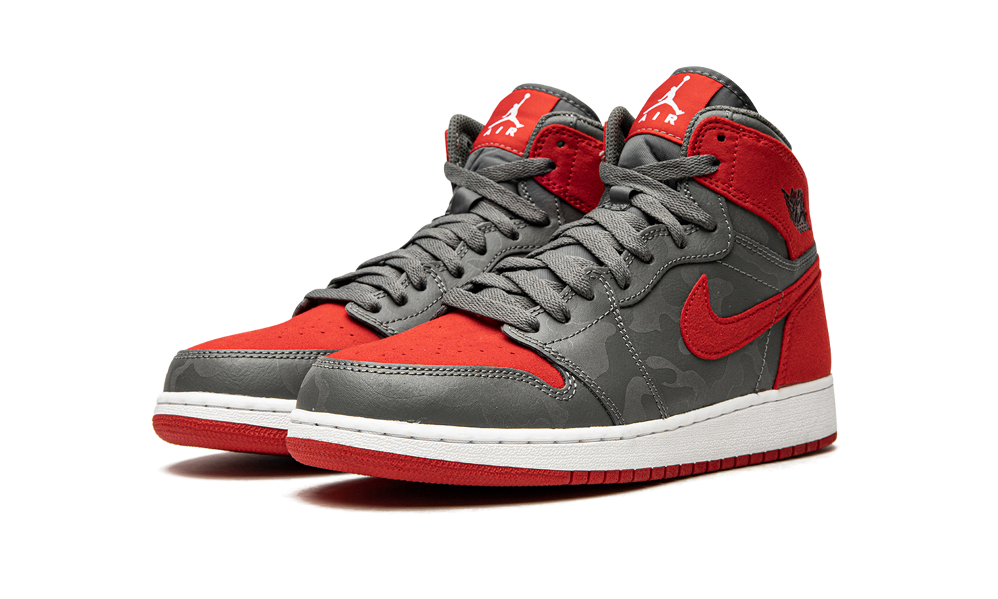 Air Jordan 1 Retro HI PREM GS "Red Camo" 822858 032