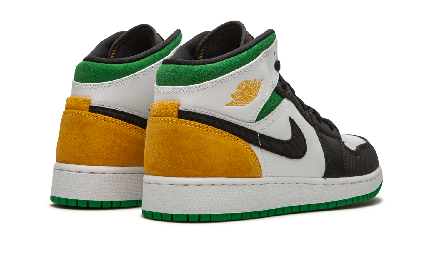 Air Jordan 1 Mid SE GS "Laser Orange / Lucky Green" BQ6931 101