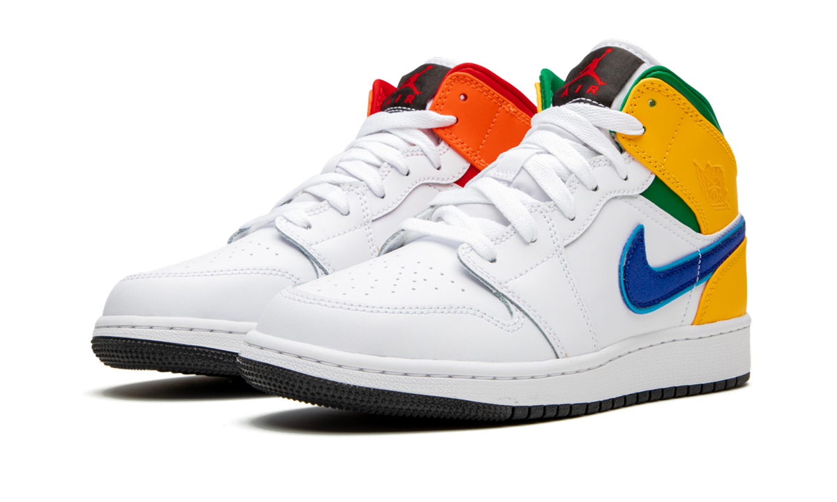 Air Jordan 1 MID GS "Three Peat" 554725 128
