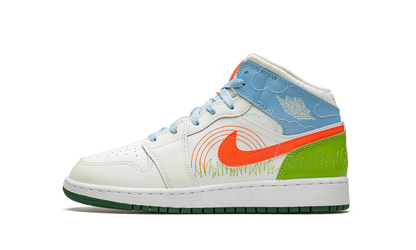 Air Jordan 1 MID SE GS "Stitch" DX2462 100