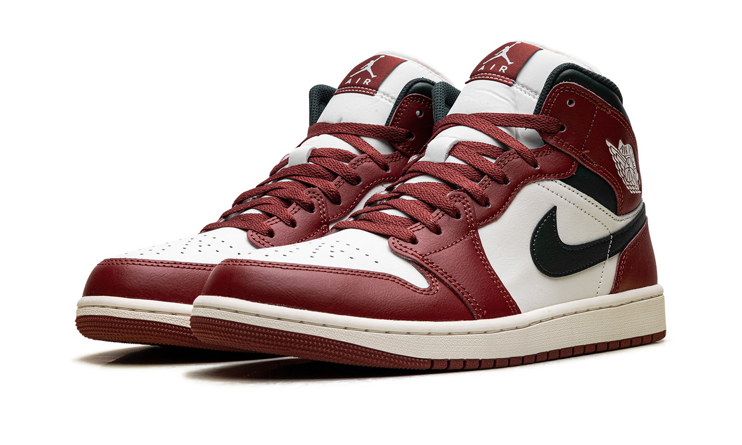 Air Jordan 1 Mid "Redstone / Midnight Green" DQ8426 105
