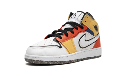 Air Jordan 1 Mid SE GS "Multi-Color Canvas" DV1316 100