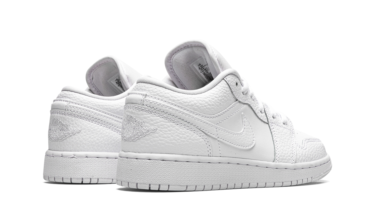Air Jordan 1 Low GS "Triple White" 553560 130