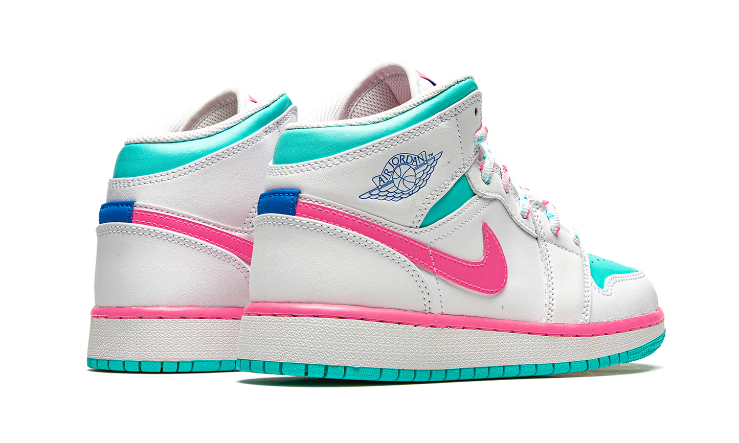 Air Jordan 1 Mid GS "Digital Pink"