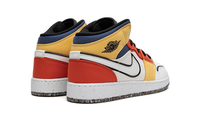 Air Jordan 1 Mid SE GS "Multi-Color Canvas" DV1316 100