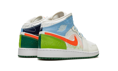 Air Jordan 1 MID SE GS "Stitch" DX2462 100