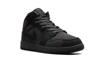 Air Jordan 1 Mid GS "BLACK SUEDE" FQ7742 001