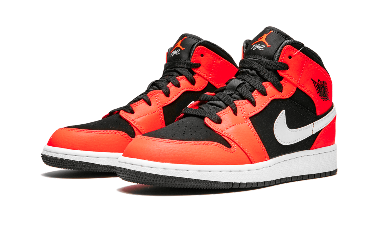 Air Jordan 1 Mid GS "Infrared" 554725 061