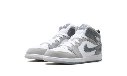 Air Jordan 1 Mid SE PS "White Medium Grey Cool Grey" HF3194 100