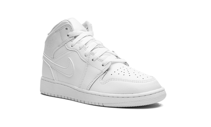 Air Jordan 1 Mid GS "Triple White 2023" 554725 136
