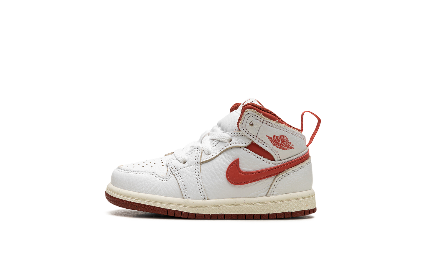 Air Jordan 1 Mid SE TD "White Dune Red" FJ3466 160
