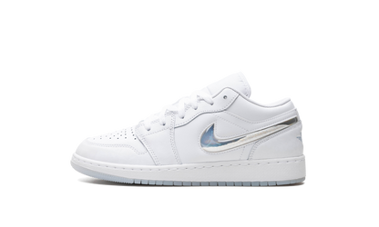 Air Jordan 1 Low GS "Glitter Swoosh" FQ9112 100