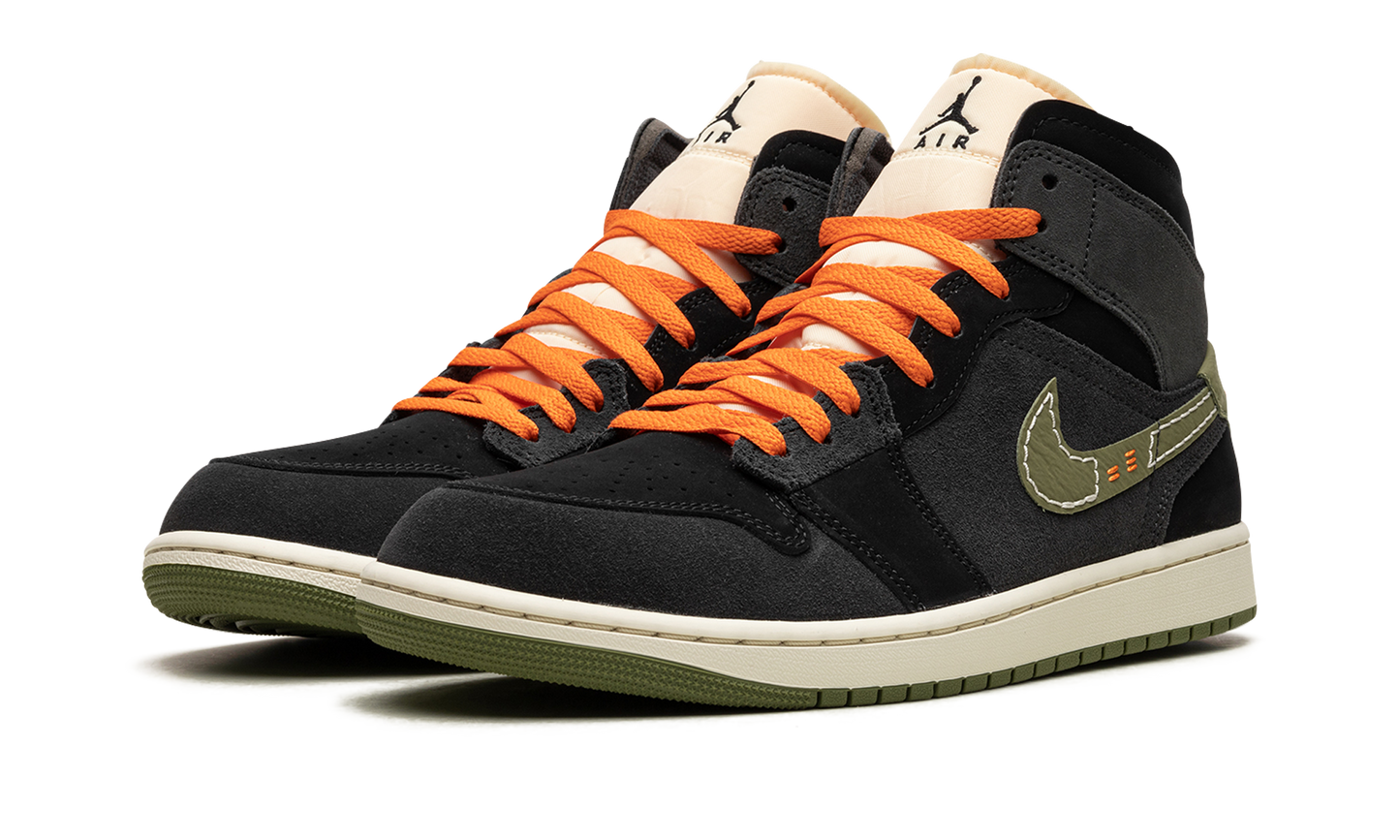 Air Jordan 1 Mid SE Craft "Anthracite Light Olive" FD6817 003
