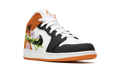 Air Jordan 1 Mid GS "Basketball Blossom" DQ8390 100